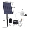 thumbnail image 2 of Solar Powered Oxygenator 5V 2.5W Aquarium Air Pump 0.8L/min Air Oxygen Pump Aerator Battery-free For Landscape Decoration ,High Quality Solar Fountain Water Pump Kit, 2 of 7