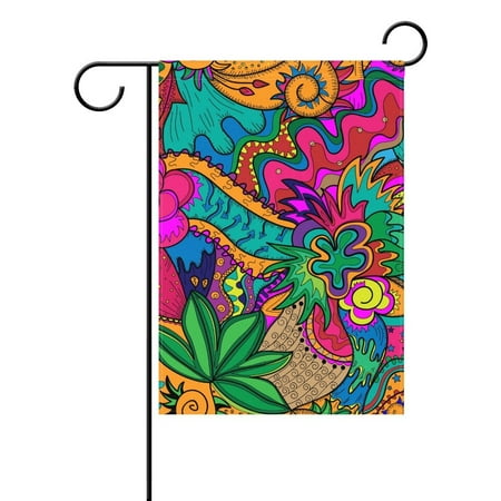 Popcreation Hippie Drawing Likes As Stoner Art Polyester Garden