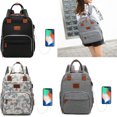 thumbnail image 6 of EZGO Diaper Bag Backpack with USB Charging Port Mummy Maternity Back Pack Nappy Changing Bags Black, 6 of 6