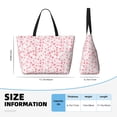 thumbnail image 4 of Sigee Cute Hand Drawn Hearts Print Extra Large Waterproof Beach Travel Bag with Zipper - Durable and Versatile for Vacation, Gym, and Daily Use, 4 of 7
