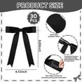 thumbnail image 2 of 30Pcs Satin Ribbon Bows for Gift Wrapping, 5脳7 inch Large Twist Tie Bows for Champagne Bottle Cake Treat Bag Craft DIY Gift Gender Reveal Wedding Bridal and Birthday Party Decor(Black), 2 of 7