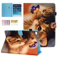thumbnail image 2 of Étui pour iPad 9,7 Pouces 2018/2017, Étui pour iPad Air 2, Étui pour iPad Air, Étui de Protection en Cuir Dteck à Réglage Intelligent avec Support et Fonction Réveil/sommeil Automatique pour Apple iPad 6e / 5e Gén., iPad Air 1/2, Chat Mignon, 2 of 15