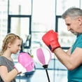 thumbnail image 2 of Costway Kids Punching Bag Toy Set Adjustable Stand Boxing Glove Speed Ball with Pump Pink, 2 of 10