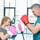 thumbnail image 2 of Costway Saco de boxeo para niños, soporte ajustable, guante de boxeo, pelota de velocidad con bomba, color rosa, 2 of 4