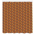 thumbnail image 2 of Ambesonne Autumn Shower Curtain, Fall Leaves and Dots, 69"Wx84"L, Burgundy Mint Green, 2 of 4