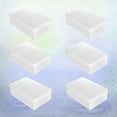 thumbnail image 3 of FUEENIRVA White Shoe Storage Boxes 6-Pack PP Plastic Shoe Organizers for Home and Retail Use, 3 of 8