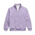 thumbnail image 5 of Men's Casual Loose Fit Sweatshirt with Raglan Stitching and Stand Collar Zipper, Relaxed Pullover for Everyday Wear and Outdoor Activities,Light Purple,2XL, 5 of 6