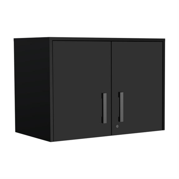 TUHOME Storage Cabinet - Wall Cabinet  Engineered Wood  in  Black