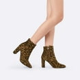 thumbnail image 4 of Dream Pairs Women's Casual Chunky High Heel Ankle Booties Party Dress Shoes SIANNA-1 LEOPARD Size 6, 4 of 5