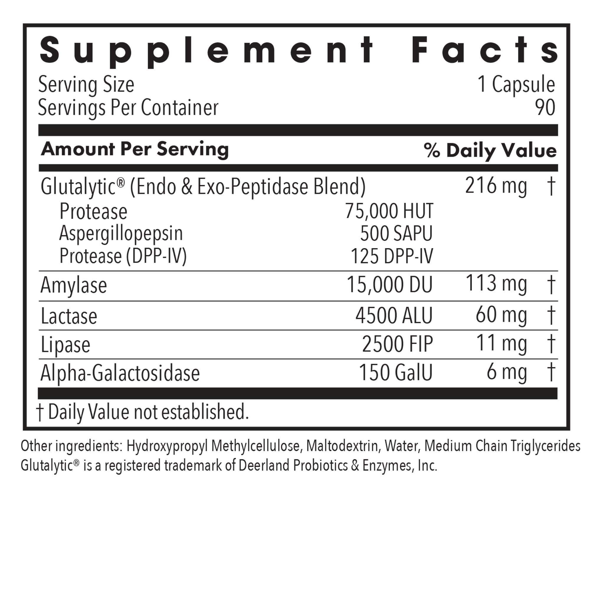 ARG Full Spectrum Digest - Vegan Enzyme Blend - Digestive Support - Hypoallergenic - 90 Servings - 90 Capsules