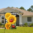 thumbnail image 2 of Amhnf Sunflower And Ladybug Garden Flag For Home Outdoor Garden Yard Decor 12x18 inch, 2 of 5