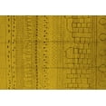 thumbnail image 1 of Ahgly Company Machine Washable Indoor Rectangle Solid Yellow Modern Area Rugs, 5' x 7', 1 of 4