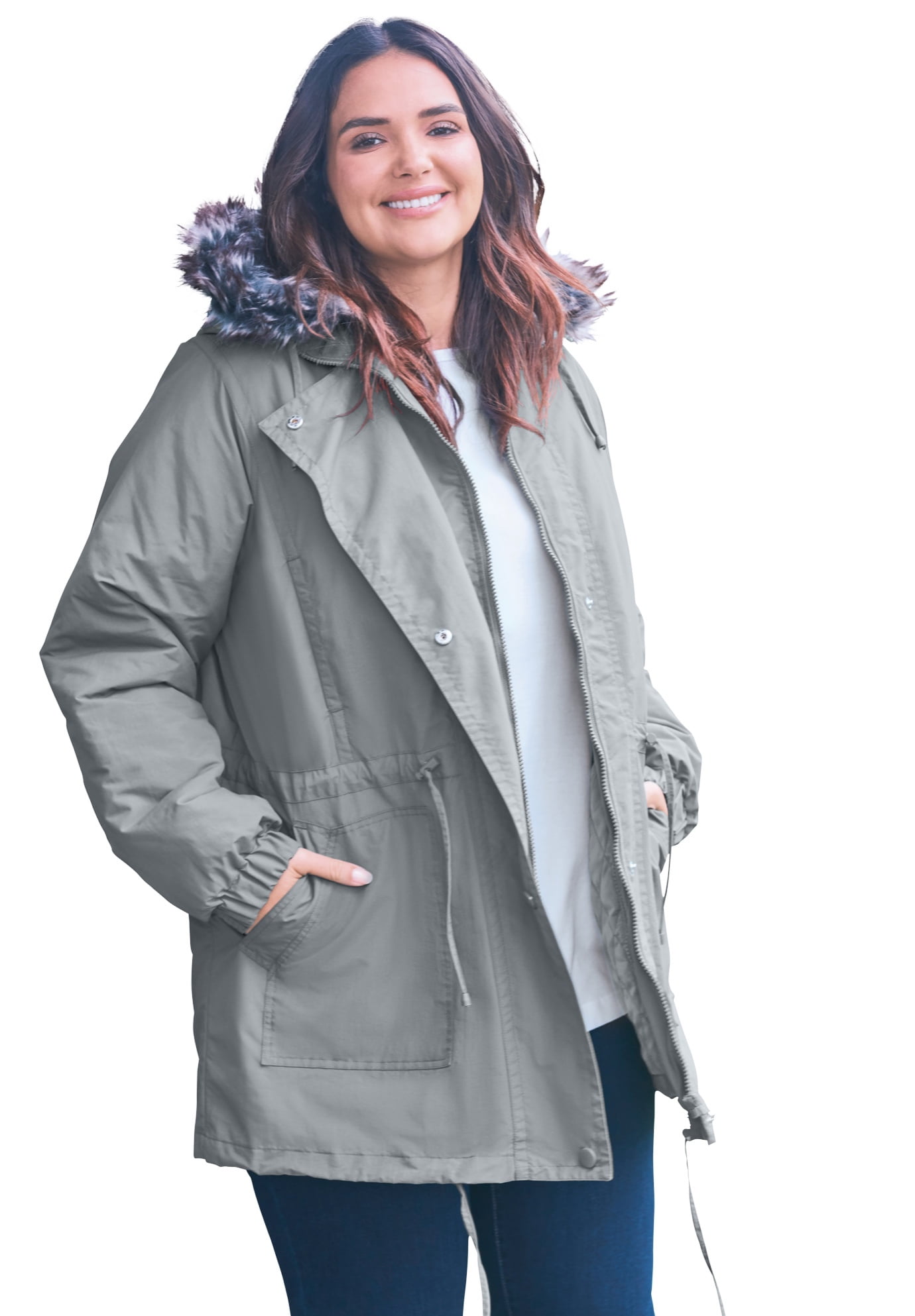 plus size anorak jacket walmart
