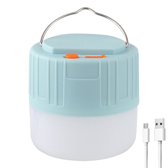 Luz LED para acampar, lámpara de bombilla de 3 modos, iluminación exterior para emergencia, senderismo, pesca