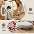 thumbnail image 5 of ODIKA Pink Spotted Cheetah Leopard Print Bold Abstract Contemporary for Dining Room, Under Table, Office, Non-Slip Chair-Friendly Floor, 5 of 7