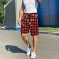 thumbnail image 2 of KLL Red Buffalo Plaid for Men's 1-Pack Shorts,Sleep Pajama Shorts for Men Soft Pj Shorts Men's Pajama Bottoms Sleepwear -X-Large, 2 of 7