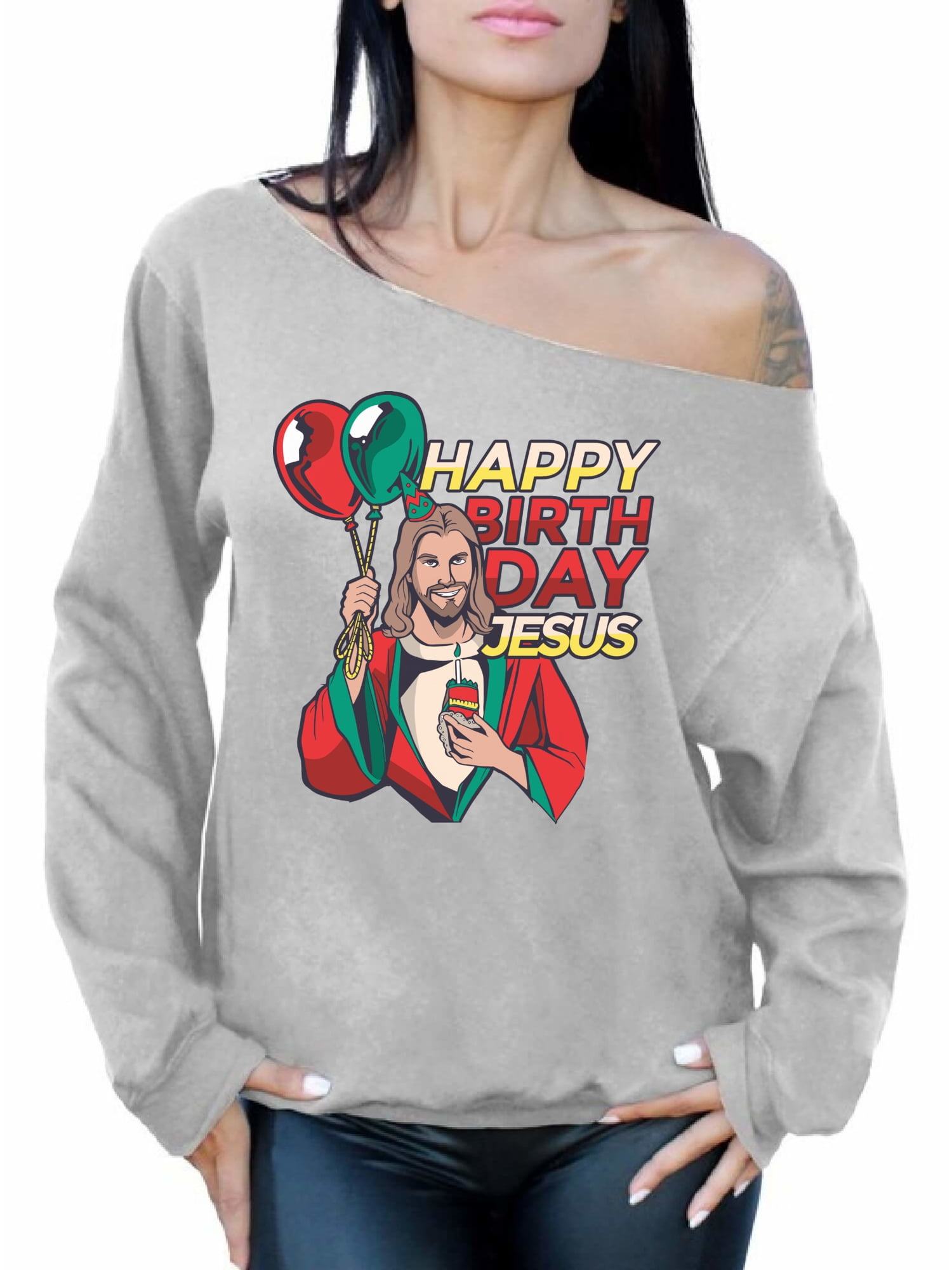 Christmas Funny Jesus Oversized Sweater 