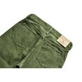 thumbnail image 5 of Saucezhan Men's Jeans Vulcanization Olive Green Selvedge Denim Jeans Vintage Regular Fit Taper Leg, 5 of 8