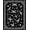 Black, Pattern 3, variant on ODIKA 2x3 Machine Washable Non-Slip Area Rug, Moth Garden Reverie Featuring Interlocking Petal and Leaf High Traffic Rug, Black, 555381