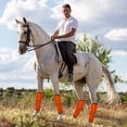 thumbnail image 7 of 4Pcs Fly Boots for Horses, Breathable Plastic Mesh Design, Horse Supplies for Reduce Stomping, Hoof Damage & Leg Fatigue (Orange), 7 of 7