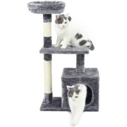 PAWZ Road 34" Cat Tree Condo Scratching Posts Tower, Gray