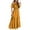 Yellow, variant on Bigersell Women Ruffle Maxi Dress Summer Off the Shoulder Short Sleeve Long Dresses Casual Loose Pleated A-Line Beach Sundress Formal Evening Party Cocktail Dress, Hot Pink M