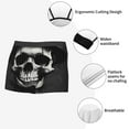 thumbnail image 3 of Honeii Black White Hat Skull Men's Underwear Boxer Briefs Pack, ComfortSoft Boxer Brief for Men, Moisture-Wicking Breathable-X-Large, 3 of 5