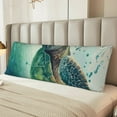 thumbnail image 5 of Naloa Watercolor Turtle1 Super Soft 20x60 Body Pillow Case,Long Side Hidden Zipper（PILLOWS ARE NOT INCLUDED）, 5 of 6