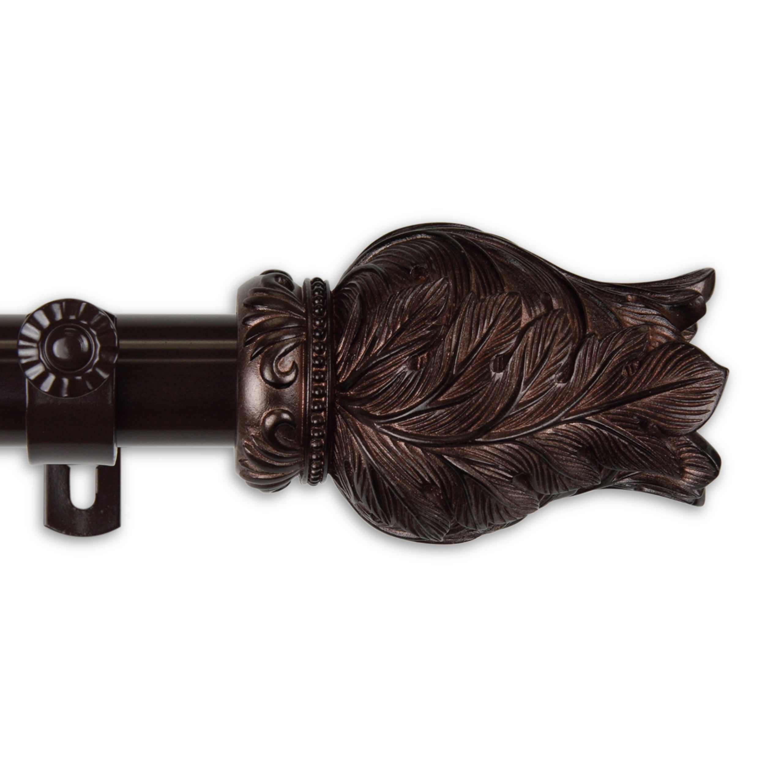 Tulip 1" Curtain Rod 160-240 inch - Bronze