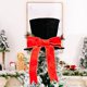 thumbnail image 4 of Adorno para árbol de Navidad con pajarita grande Adornos navideños para escritorios de mesa Adorno navideño Árbol de Navidad negro Truss Pajarita Sombrero Decoraciones navideñas brillar Electrónica, 4 of 4