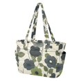 thumbnail image 2 of FORMRS Tote Bag for Women Quilted Large Capacity Travel Work Carry On Shoulder Handbag, Navy Flower, 2 of 7