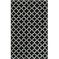 thumbnail image 2 of SAFAVIEH Cambridge Leonard Geometric Wool Area Rug, Black/Ivory, 6' x 9', 2 of 7