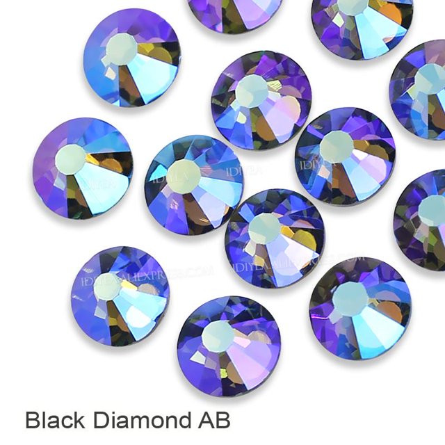 Impresionante calidad inusual. Multi colores Crystal AB SS12-SS30 Diamantes de imitación sin fijación en caliente Parte posterior plana Strass Nail Glitters Piedra de la ropa Tan Jianjun unisex