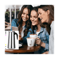 thumbnail image 4 of Steel Coffee Pot Italian Moka Pot Espresso Coffee Maker Pot Cafe Percolator Tools for Latte Maker Stovetop Coffee, 4 of 5
