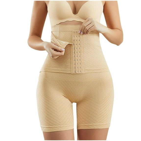 Tummy Control Panties for Women High Waisted Buckle Underwear Regular-Fit Butt Lift Thigh Slimmer Panties