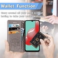 thumbnail image 5 of case for Samsung Galaxy A32 4G(Not 5G) Cartoon Girl Wallet Case, Cat Dog Style Flip Phone Cover with ID Card Holder & Kickstand PU Leather Magnetic Clasp Cases for Samsung Galaxy A32 4G MG Grey, 5 of 14