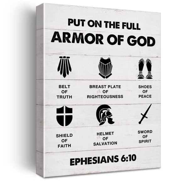 Christian Canvas Wall Art poster Put on the Full Armor of God Bible Poster Home Decoration poster