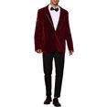 thumbnail image 2 of Lars Amadeus Velvet Blazer for Men's Slim Fit Single Breasted Notched Lapel Sports Coats, 2 of 5