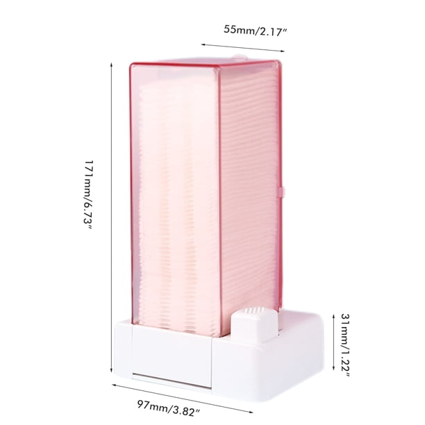 Dispensador de almohadillas de algodón, dispensador automático de almohadillas de algodón, soporte para algodón de maquillaje, organizador para almohadillas de algodón, tecnología de vanguardia