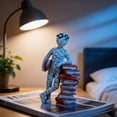 thumbnail image 6 of Modern Abstract Reading Statue, Minimalist Book Sculpture Figurine, Resin Reading Figure Ornament, Art Tabletop Decoration for Home Office Desk Bookshelf Study Room, Unique Book Lover Gift(White), 6 of 7