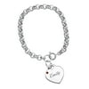 Personalized Name & Birthstone Heart Charm Bracelet