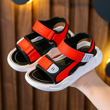 Pejock Baby Girls  Boys  Sandals Comfort Outdoor Casual Beach Shoes Summer Middle and Big Boys Outdoor Non-slip Soft-soled Beach Sandals  1-10Years