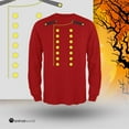 thumbnail image 5 of Halloween Hotel Bellhop Costume Red Adult Long Sleeve T-Shirt - Small, 5 of 6