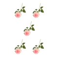 thumbnail image 1 of Injueey 12 unids/set exquisita artesanía y elegancia rosas y flores de seda para un toque romántico rosa claro Type2 NO2, 1 of 6