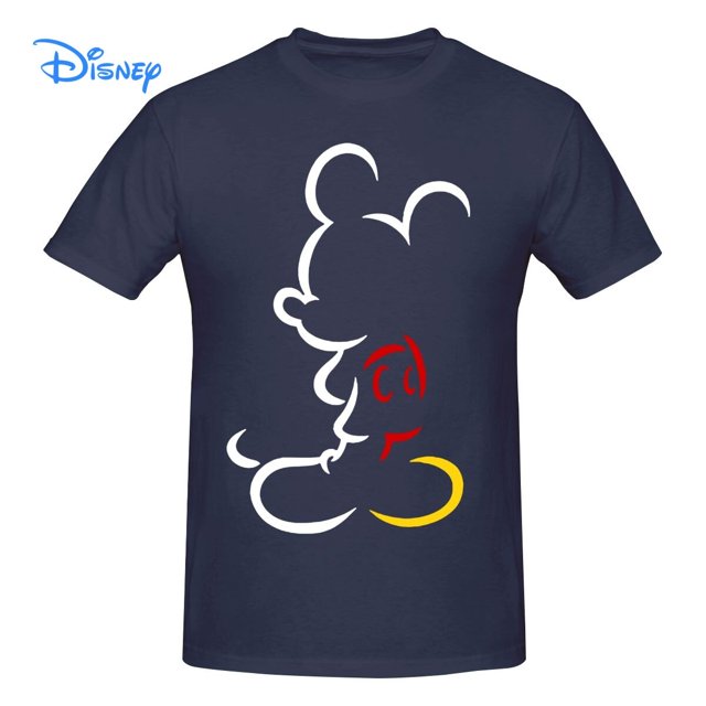 Mickey Mouse T shirt Harajuku Short Sleeve Disney T-shirt 100% Cotton Graphics Tshirt Brands Tee Top5XL Gao Jinjia LED