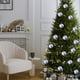 thumbnail image 5 of Colgante de bola de cerámica azul y blanca de 5 cm para decoración del árbol de Navidad., 5 of 5