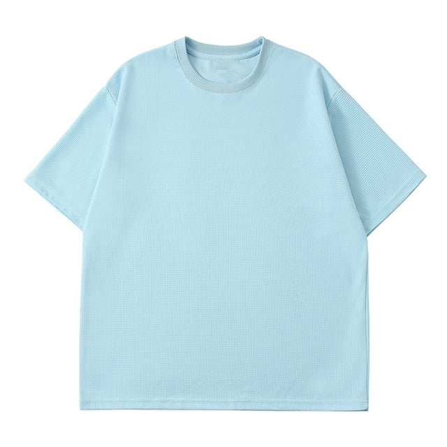 T-shirts pour Hommes à Manches Courtes Homme Uni Mode Décontracté Chandail à Enfiler Col Rond T-Shirt à Manches Courtes Hauts T-Shirts pour Hommes Mode Into the Am T-Shirts pour Hommes T-Shirts pour Hommes Grande Taille