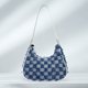 thumbnail image 5 of 1052 Bolso Mezclilla Bolso Hombro Lona Gran Capacidad Versátil Portátil Casual Axila Bolso Mujer (Azul Claro) Azul, 5 of 9
