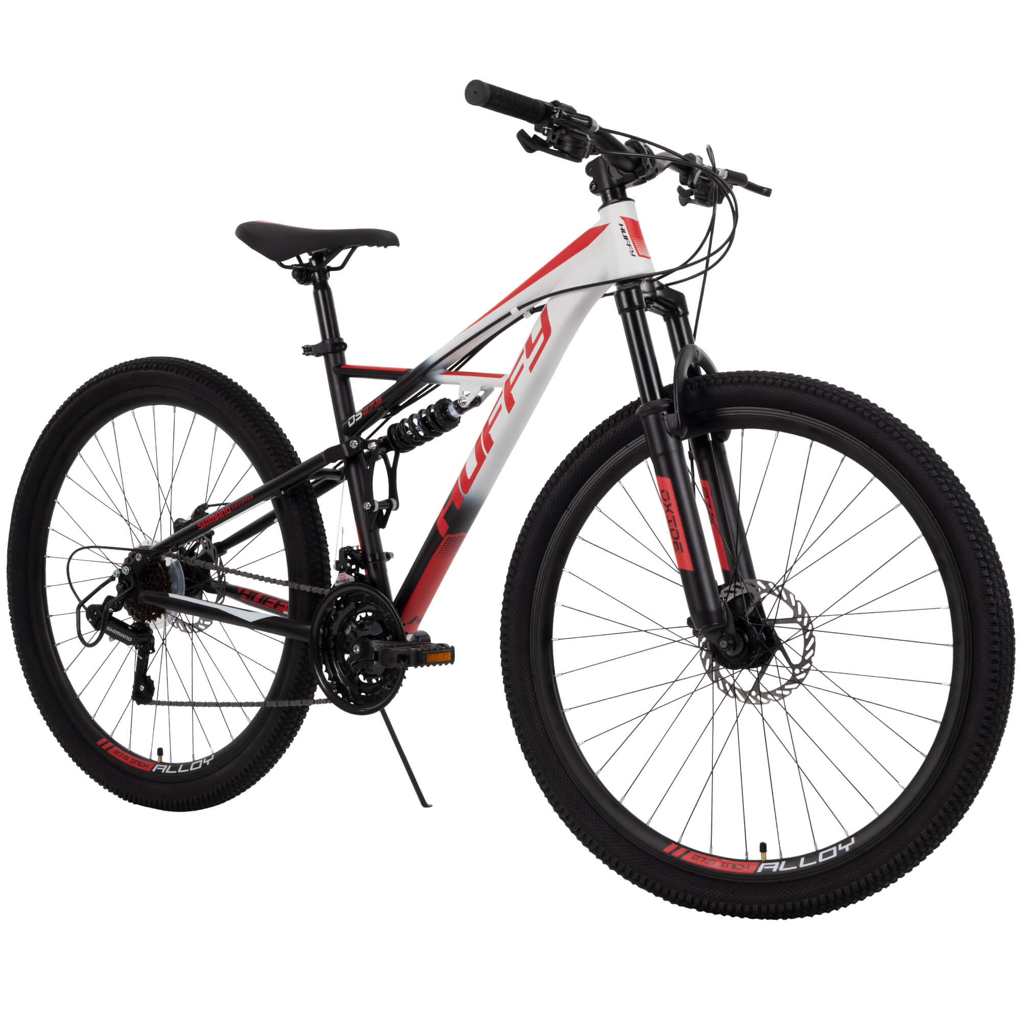 Huffy 27.5″  21-Speed Oxide Mens Mountain Bike with Dual Suspension