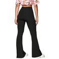 thumbnail image 5 of hirigin Women Yoga Flared Pants, Plain High Waist Long Sports Trousers, Ladies Bell-Bottom Workout Pants, 5 of 6